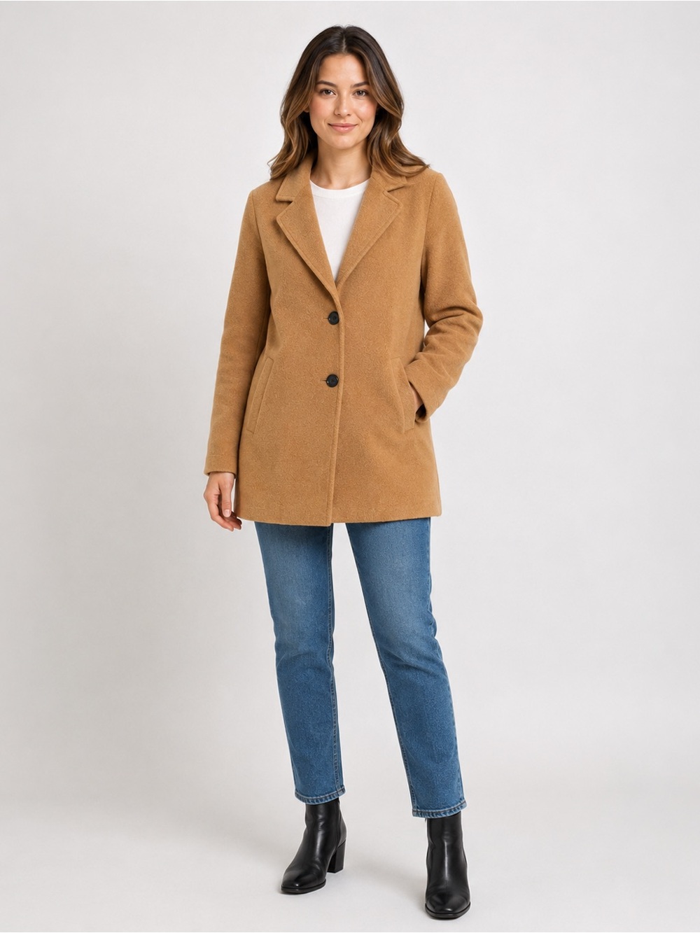 Marine Layer • Camel Wool Blend Coat